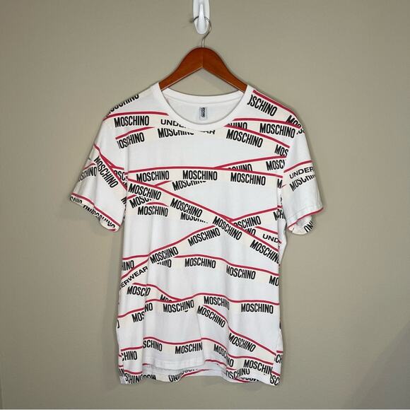 Moschino Underwear Men's Cotton Graphic T-Shirt L - Picture 4 of 11